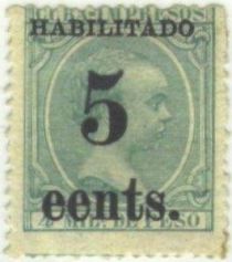 King Alfonso XIII, Habilitado surcharge