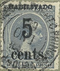 King Alfonso XIII, Habilitado surcharge