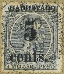 King Alfonso XIII, Habilitado surcharge