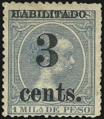 King Alfonso XIII, Habilitado surcharge