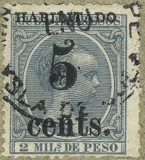 King Alfonso XIII, Habilitado surcharge