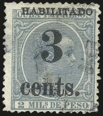 King Alfonso XIII, Habilitado surcharge