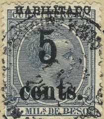 King Alfonso XIII, Habilitado surcharge