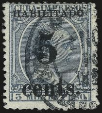 King Alfonso XIII, Habilitado surcharge