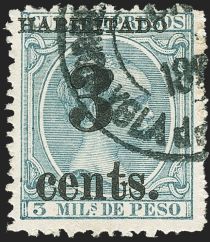 King Alfonso XIII, Habilitado surcharge