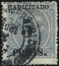 King Alfonso XIII, Habilitado surcharge