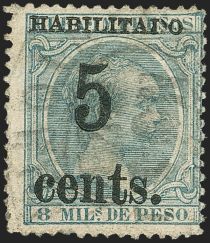 King Alfonso XIII, Habilitado surcharge