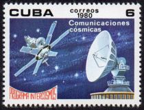 Satellite and dish aerial (Communications)