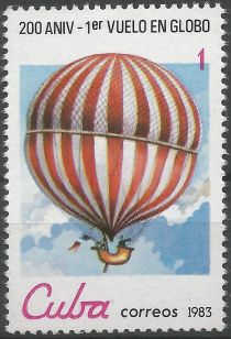 Free balloon flight of Charles and Robert, 1783