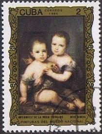 Two Children, Gutierrez de la Vega (1805-1865)