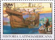 Departure of Columbus' fleet from Palos