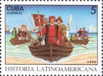 Columbus landing in New World