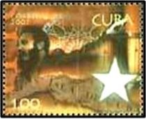 Fidel Castro, map and star