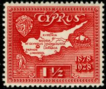 Map of Cyprus and Coat of Arms