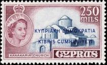 Cyprus Independence (overprint in blue)