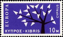 EUROPA/CEPT 1963 - Tree with 19 leaves