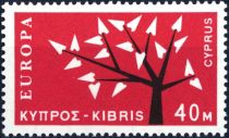 EUROPA/CEPT 1963 - Tree with 19 leaves