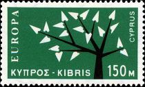 EUROPA/CEPT 1963 - Tree with 19 leaves