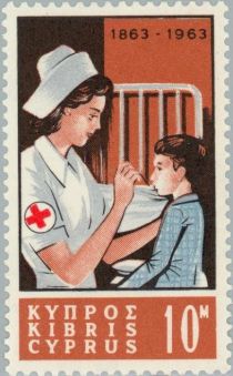 Nurse tending child