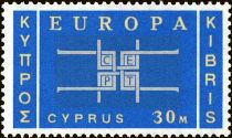 EUROPA/CEPT 1963 - Square and Initials C.E.P.T. with emblem