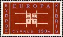 EUROPA/CEPT 1963 - Square and Initials C.E.P.T. with emblem