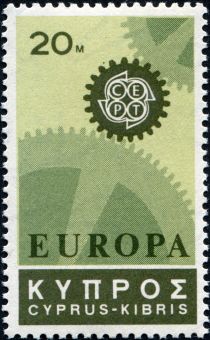 EUROPA/CEPT 1967 - Cogwheel