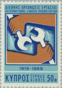 50 Years International Labour Organisation - Emblem