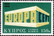 EUROPA/CEPT 1969 - Colonnade with EUROPA Emblem