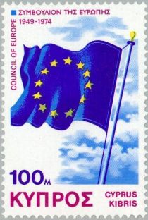 Council of Europe, 25th Anniversary - Flag