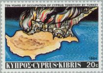 10 Years Cyprus territories occupied by Turkey