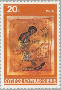 Portrait of St. Luke (miniature) 12th cent.