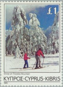 Snow on Troodos Mountain