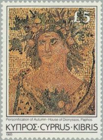 Personification of Autumn, Mosaic, Paphos