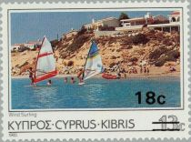 Wind Surfing at Paphos (overprint)