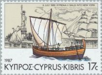 Kyrenia II sails into New York Harbour