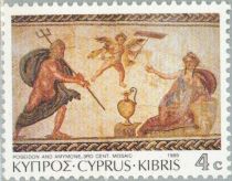 Paphos Mosaics - Poseidon and Anymone (3rd cent. AD)