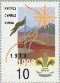 Scout symbols (80th anniv of Scouting in Cyprus)