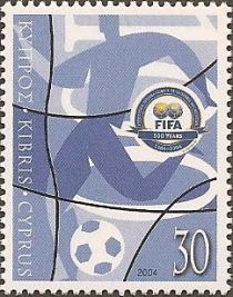 FIFA Centennial Emblem and Football Player