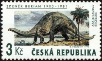 Apatosaurus excelsus, painting by Zdeněk Burian