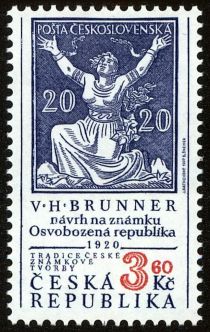 Design stamps "Liberated Republic" 1920