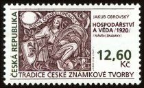 Economy and science, the stamp from 1920