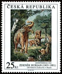 Zdenek Burian (1905-1981): Deinotherium, 1940