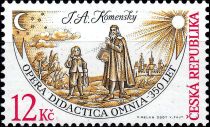 Work of J.A. Comenius: Opera didactica omnia - 350th anniv.