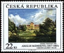 Amálie Mánesová (1817-1883): Vrbicany Castle, 1846