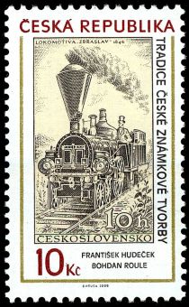 František Hudeček - Stamp of 1956