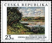 Zdenka Braunerová (1858-1934): Vltava near Klecany, 1885