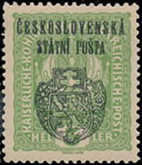 Austria Stamps Overprinted "ČESKOSLOVENSKÁ STÁTNÍ POŠTA"