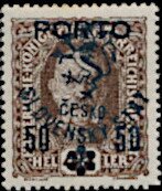 Austria Stamps Overprinted "ČESKO-SLOVENSKÝ STÁT" and Lion