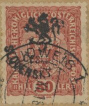 Austria Stamps Overprinted "ČESKO-SLOVENSKÝ STÁT" and Lion