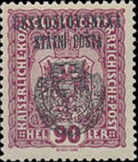 Austria Stamps Overprinted "ČESKOSLOVENSKÁ STÁTNÍ POŠTA"